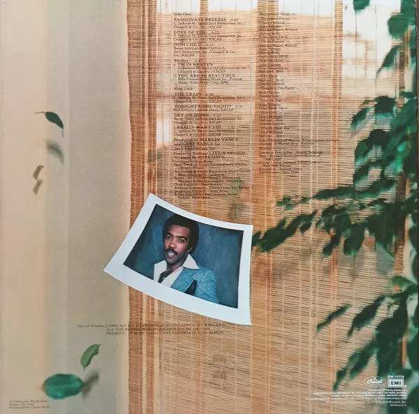 Album cover for Passionate Breezes by Chuck Jackson (2)