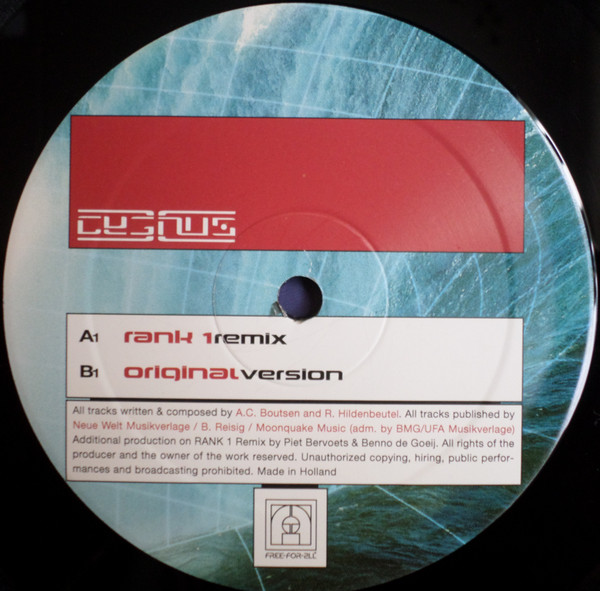 Cygnus X - Superstring, Electronic, Trance, 2000 - Free For All, Netherlands, Vinyl 1x 12", 45 RPM