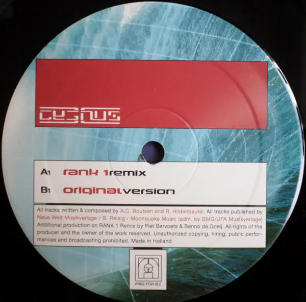 Cygnus X - Superstring, Electronic, Trance, 2000 - Free For All, Netherlands, Vinyl 1x 12", 45 RPM