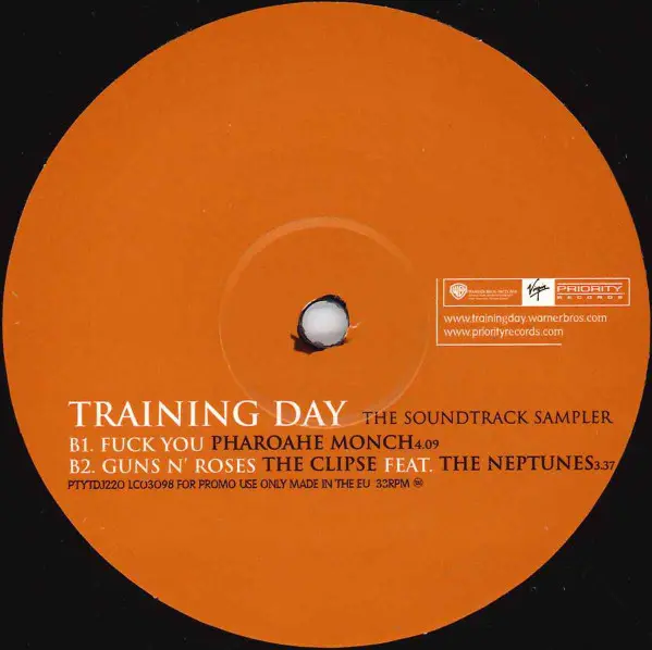 Various - Training Day (The Soundtrack Sampler), Hip Hop, Stage & Screen, Pop Rap, Soundtrack, 2001 - Priority Records, Virgi