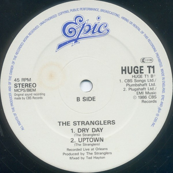 Stranglers, The - Big In America, Rock, Alternative Rock, Indie Rock, New Wave, 1986 - Epic, UK, Vinyl 1x 12", 45 RPM