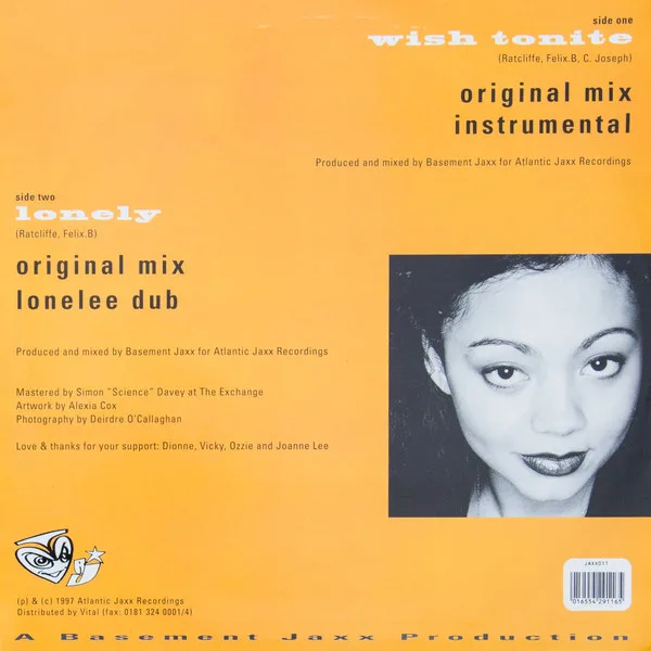 Album cover for Wish Tonite / Lonely by Corrina Joseph