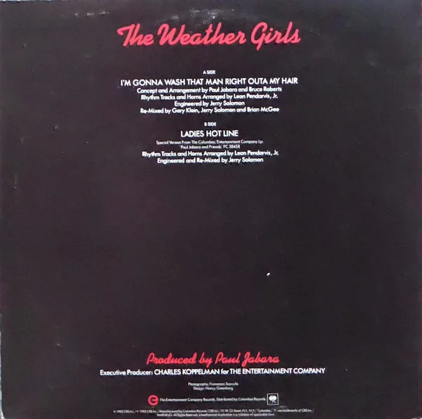 Album cover for I'm Gonna Wash That Man Right Outa My Hair by Weather Girls, The