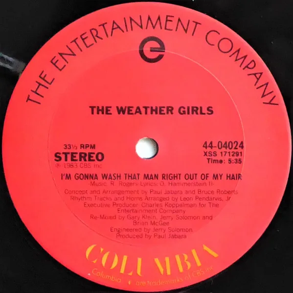 Album cover for I'm Gonna Wash That Man Right Outa My Hair by Weather Girls, The