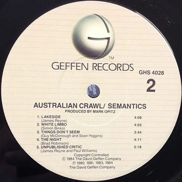 Album cover for Semantics by Australian Crawl