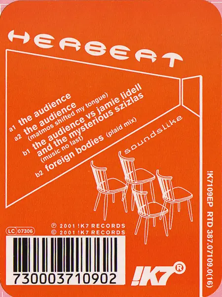 Matthew Herbert - The Audience, Electronic, Deep House, Future Jazz, 2001 - !K7 Records, Germany, Vinyl 1x 12", 33 ⅓ RPM, EP