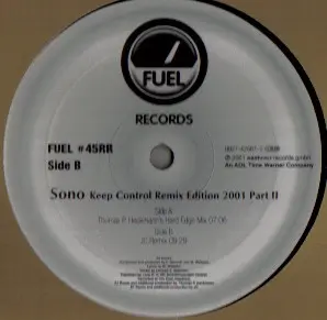 Sono - Keep Control (Remix Edition 2001 - Part II), Electronic, Hard Trance, 2001 - Fuel Records, Germany, Vinyl 1x 12"