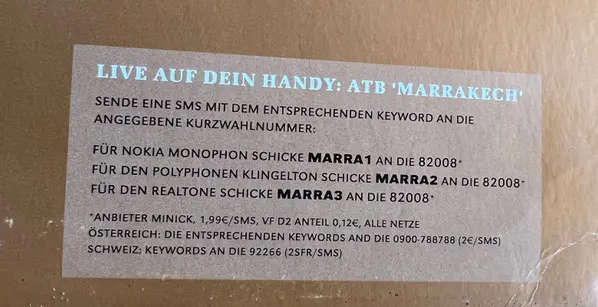 ATB - Marrakech, Electronic, Trance, 2004 - Kontor Records, Germany, Vinyl 2x 12", Promo