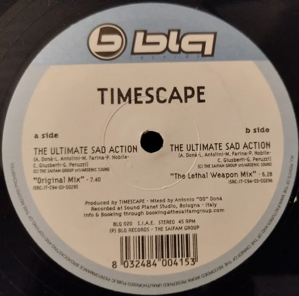 Album cover for The Ultimate Sad Action by Timescape