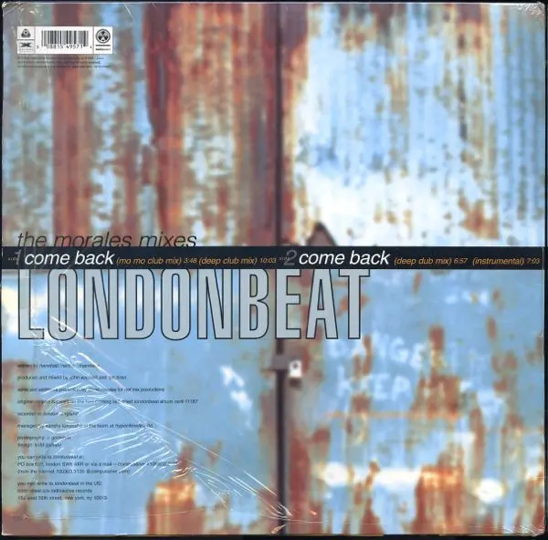 Londonbeat - Come Back (The Morales Mixes) - 1995 - Deep House, House - Radioactive - Vinyl 1x 12", 33 ⅓ RPM, Single