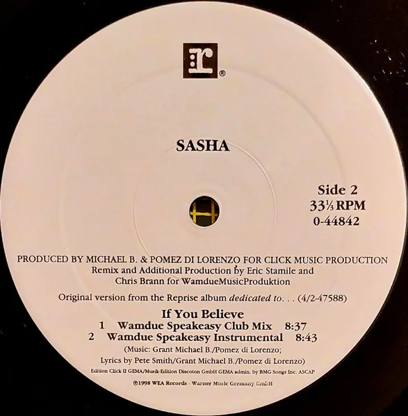 Album cover for If You Believe by Sasha (5)