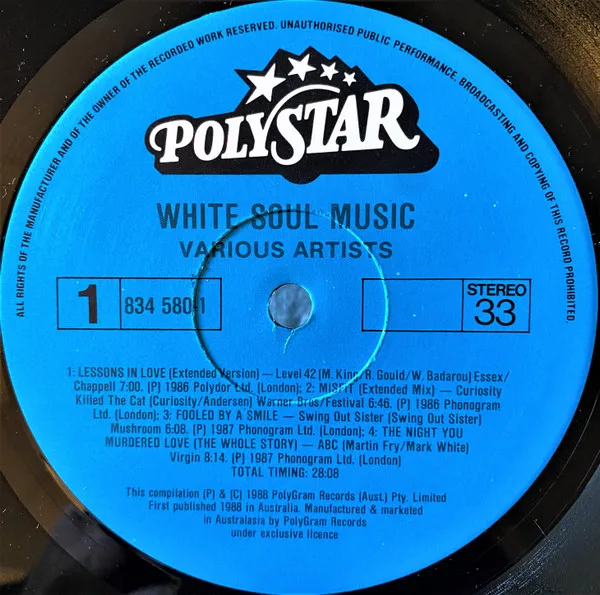 Album cover for White Soul by Various