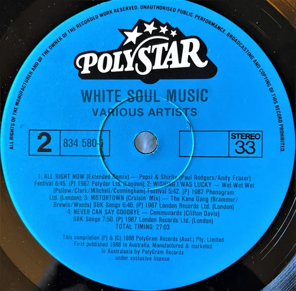 Album cover for White Soul by Various
