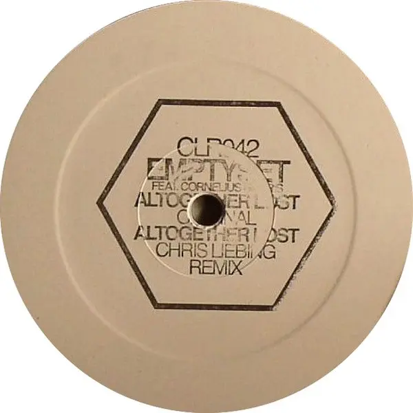 Emptyset Feat. Cornelius Harris - Altogether Lost, Electronic, Poetry, Techno, 2011 - CLR (2), Germany, Vinyl 1x 12", 45 RPM,