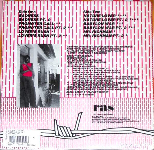 Admiral Tibet - War In A Babylon, Reggae, Reggae, 1987 - Real Authentic Sound, US, Vinyl 1x LP, Album Hub-Servall