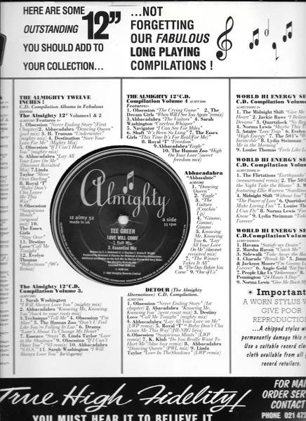 Album cover for Love Will Come by Tee Green