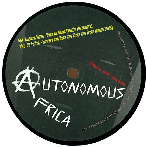 Various - Autonomous Africa, Electronic, Folk, World, & Country, African, 2012 - Autonomous Africa, UK, Vinyl 1x 12", 33 ⅓ RP