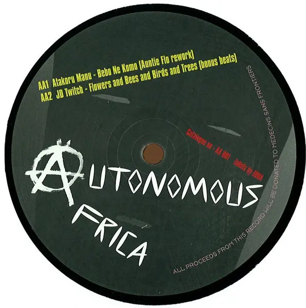 Various - Autonomous Africa, Electronic, Folk, World, & Country, African, 2012 - Autonomous Africa, UK, Vinyl 1x 12", 33 ⅓ RP