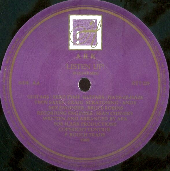 A.R. Kane - Listen Up!, Electronic, Acid House, Hip-House, House, 1988 - Rough Trade, UK, Vinyl 1x 12", 45 RPM