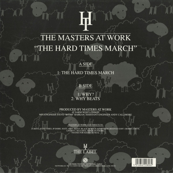 200 Sheep - The Hard Times March, Electronic, Garage House, House, 1995 - Hard Times The Label, UK, Vinyl 1x 12", 33 ⅓ RPM