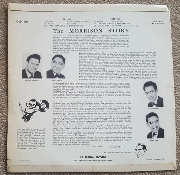 Album cover for On Stage - Off Stage by Howard Morrison Quartet, The