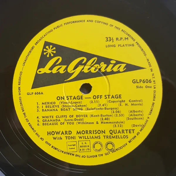 Album cover for On Stage - Off Stage by Howard Morrison Quartet, The