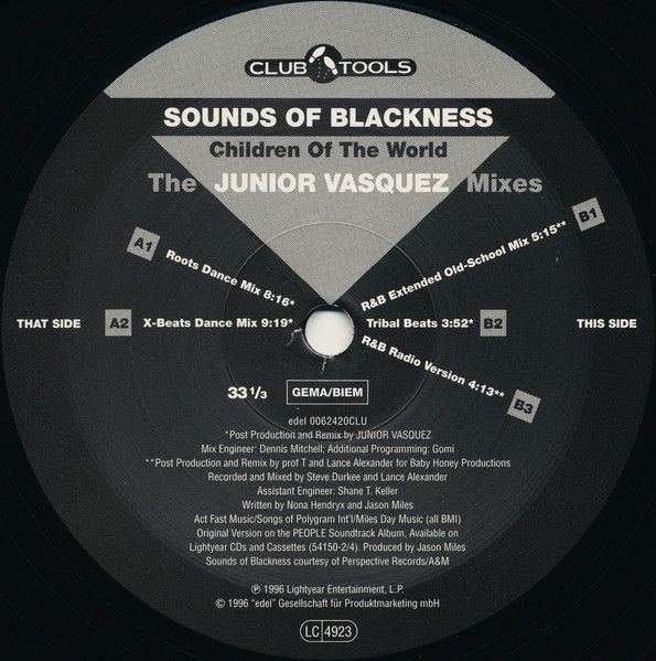 Album cover for Children Of The World (The Junior Vasquez Mixes) by Sounds Of Blackness