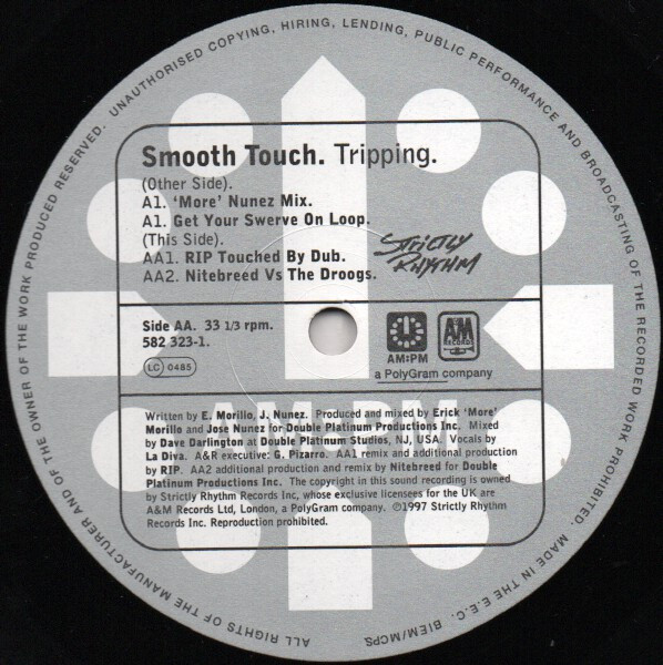 Smooth Touch - Tripping (Erick 'More' Morillo / RIP / Nitebreed Mixes), Electronic, House, 1997 - AM:PM, UK, Vinyl 1x 12", 33