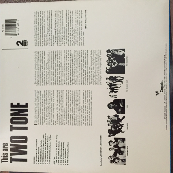 Various - This Are Two Tone, Reggae, Ska, 1983 - Chrysalis, US, Vinyl 1x LP, Compilation