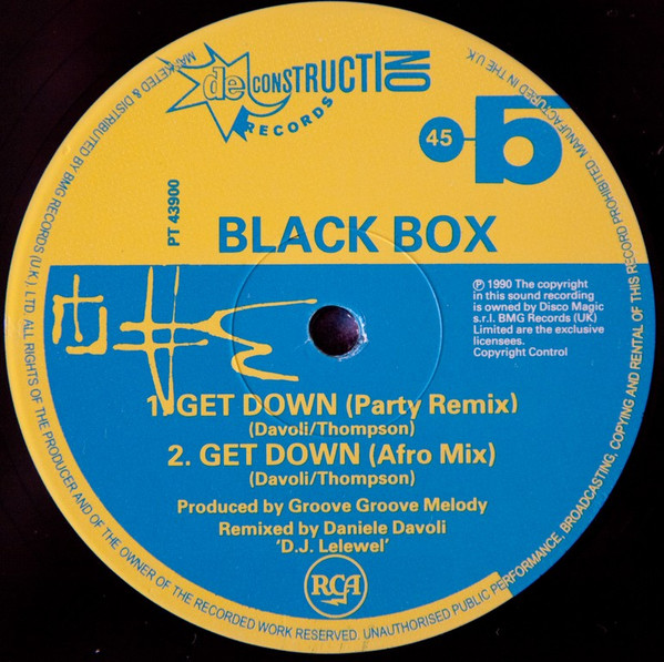 Black Box - Fantasy (Big Band Remix), Electronic, House, 1990 - Deconstruction, UK, Vinyl 1x 12", 45 RPM, Single