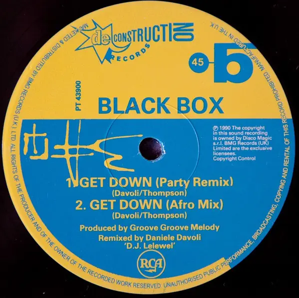 Black Box - Fantasy (Big Band Remix), Electronic, House, 1990 - Deconstruction, UK, Vinyl 1x 12", 45 RPM, Single