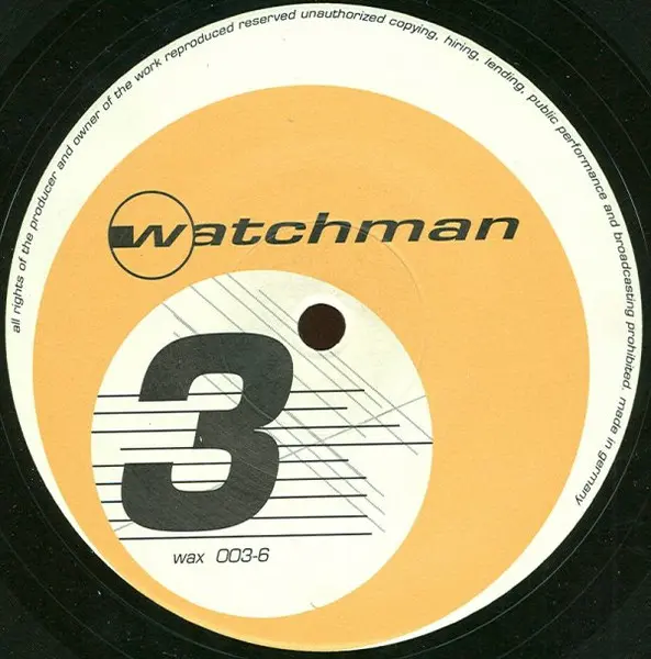 Watchman - Watchman 1, Electronic, Acid, Trance, 1995 - Phuture Wax, Germany, Vinyl 1x 12"