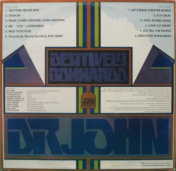 Album cover for Desitively Bonnaroo by Dr. John