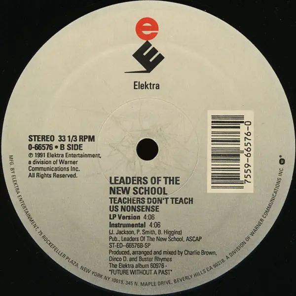 Leaders Of The New School - Case Of The P.T.A. / Teachers Don't Teach Us Nonsense, Hip Hop, Boom Bap, Conscious, Instrumental