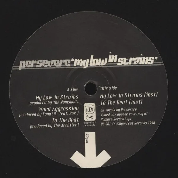 Album cover for My Low In Strains / Word Aggression / To The Beat by Persevere