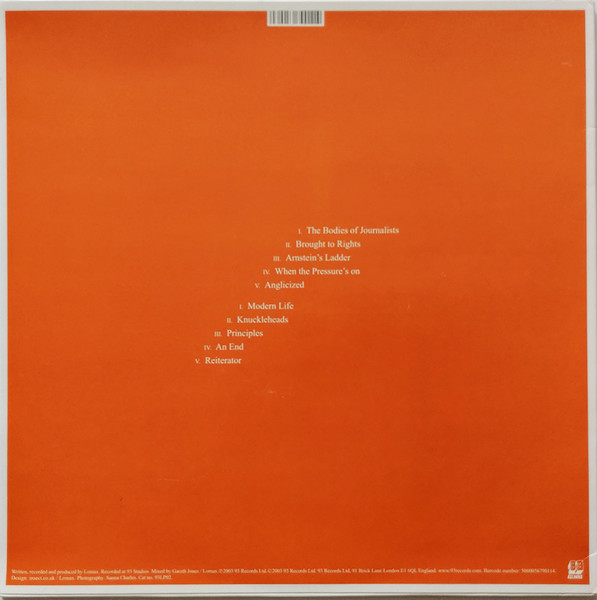 Lomax (3) - A Symbol Of Modern Living, Rock, Alternative Rock, 2003 - 93 Records, UK, Vinyl 1x LP, Album