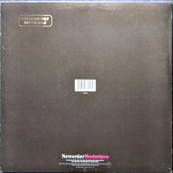 New Order - Technique, Electronic, Rock, Acid House, Alternative Rock, Synth-pop, 1989 - Factory Records Australasia, Austral