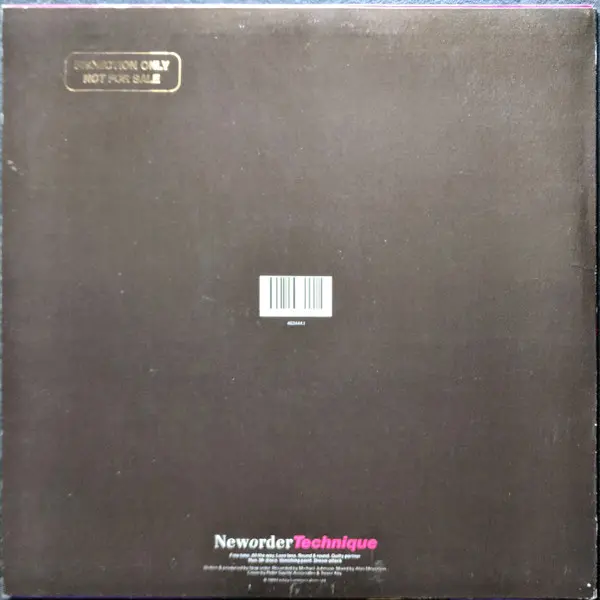 New Order - Technique, Electronic, Rock, Acid House, Alternative Rock, Synth-pop, 1989 - Factory Records Australasia, Austral