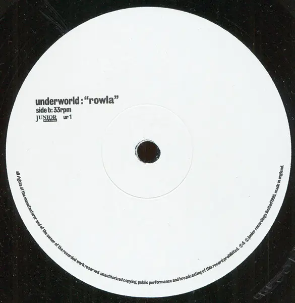 Underworld - Pearl's Girl (14996 Version), Electronic, Techno, 1996 - Junior Boy's Own, UK, Vinyl 1x 12", 33 ⅓ RPM, Promo