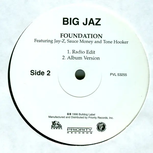 Big Jaz - Waitin' / Foundation, Hip Hop, 1996 - Priority Records, US, Vinyl 1x 12"