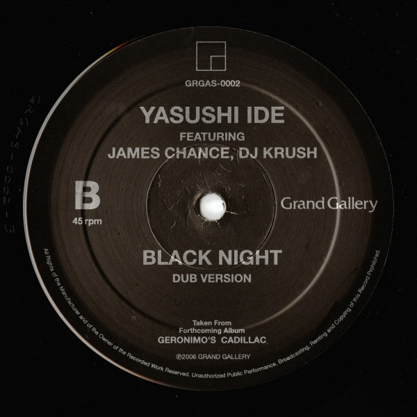 Yasushi Ide Featuring James Chance, DJ Krush - Black Night, Electronic, Hip Hop, Jazz, Abstract, Downtempo, Instrumental, 200