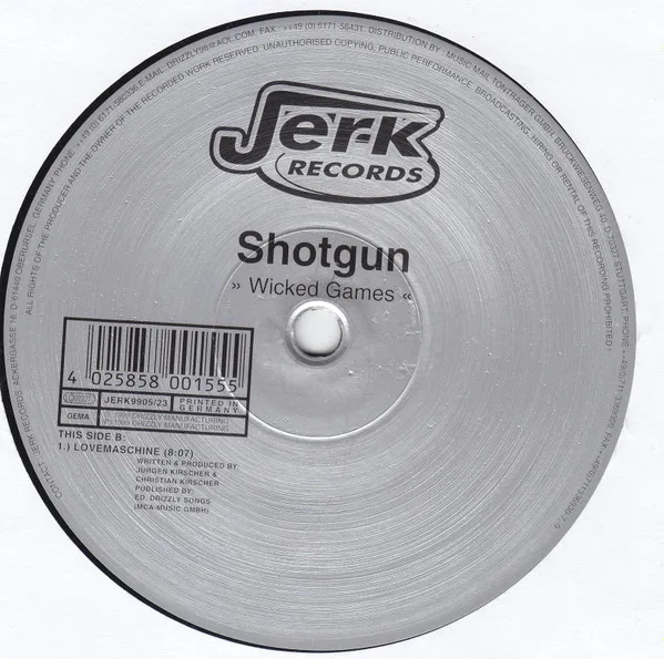 Album cover for Wicked Games / Lovemaschine by Shotgun