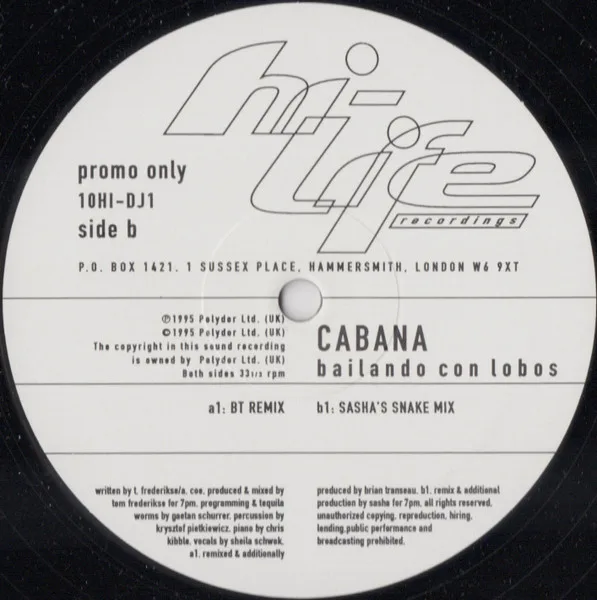 Album cover for Bailando Con Lobos by Cabana