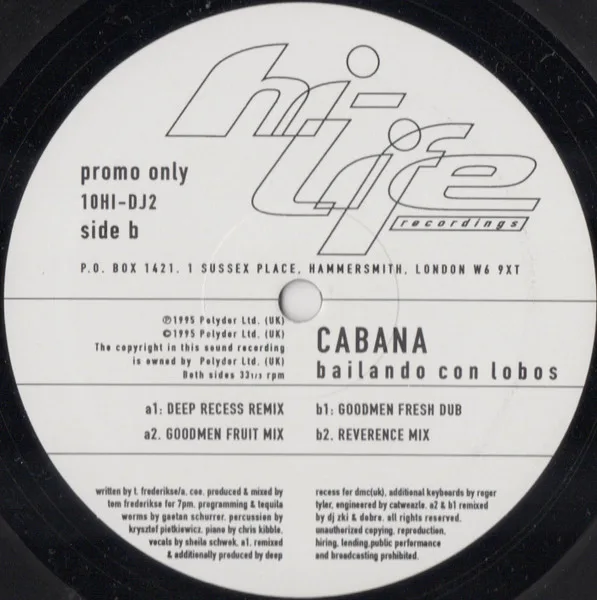 Album cover for Bailando Con Lobos by Cabana