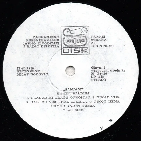 Album cover for Sanjam by Hanka Paldum