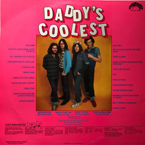 Daddy Cool (5) - Daddy's Coolest Vol 2, Blues, Rock, 1984 - Wizard Records (5), Australia, Vinyl 1x LP, Compilation