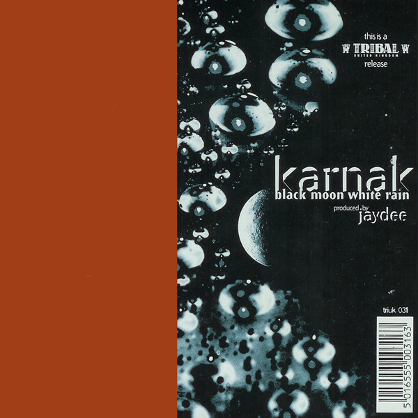 Karnak - Black Moon / White Rain, Electronic, House, Techno, 1995 - TRIBAL United Kingdom, UK, Vinyl 1x 12", 33 ⅓ RPM