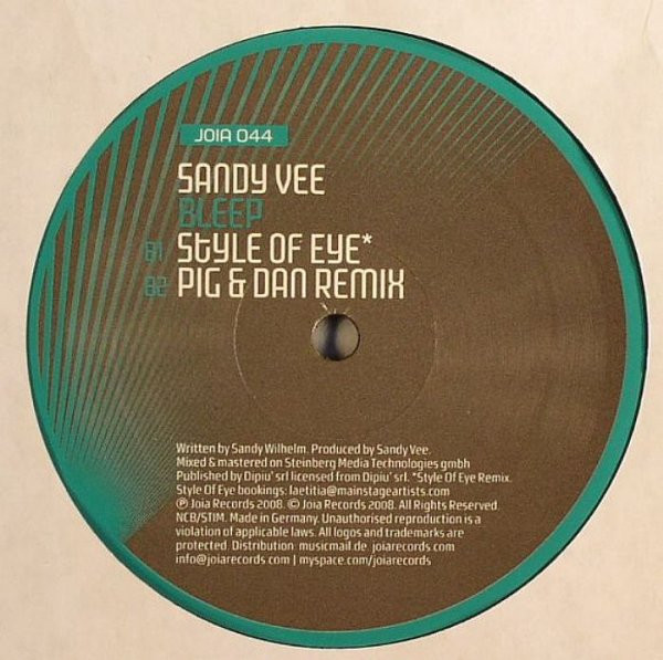 Album cover for Bleep by Sandy Vee