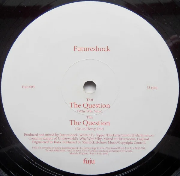 Album cover for The Question by Futureshock