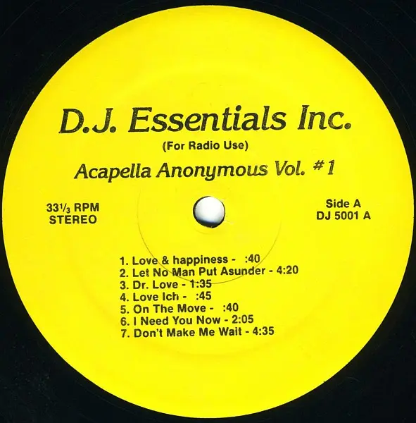 Acapella Anonymous Vol. #1